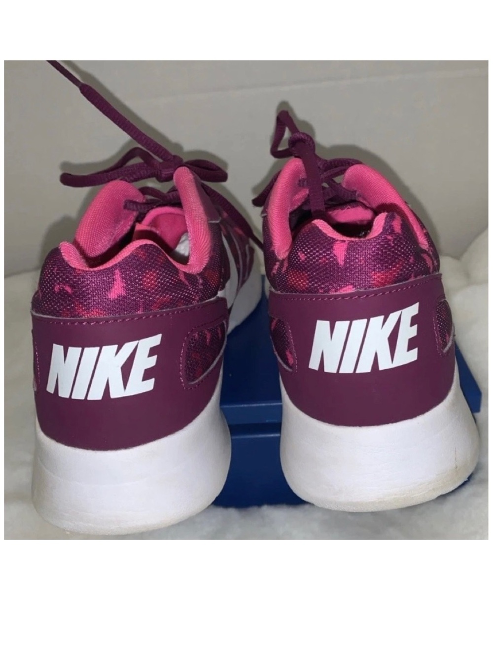 🦋🎯 Nike Kaishi Running Shoes Pink Purple Animal Print Size 9 - Picture 10 of 12